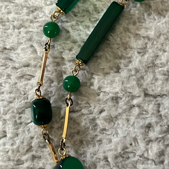 💚Long Green Bead Necklace💚 - Picture 3 of 3